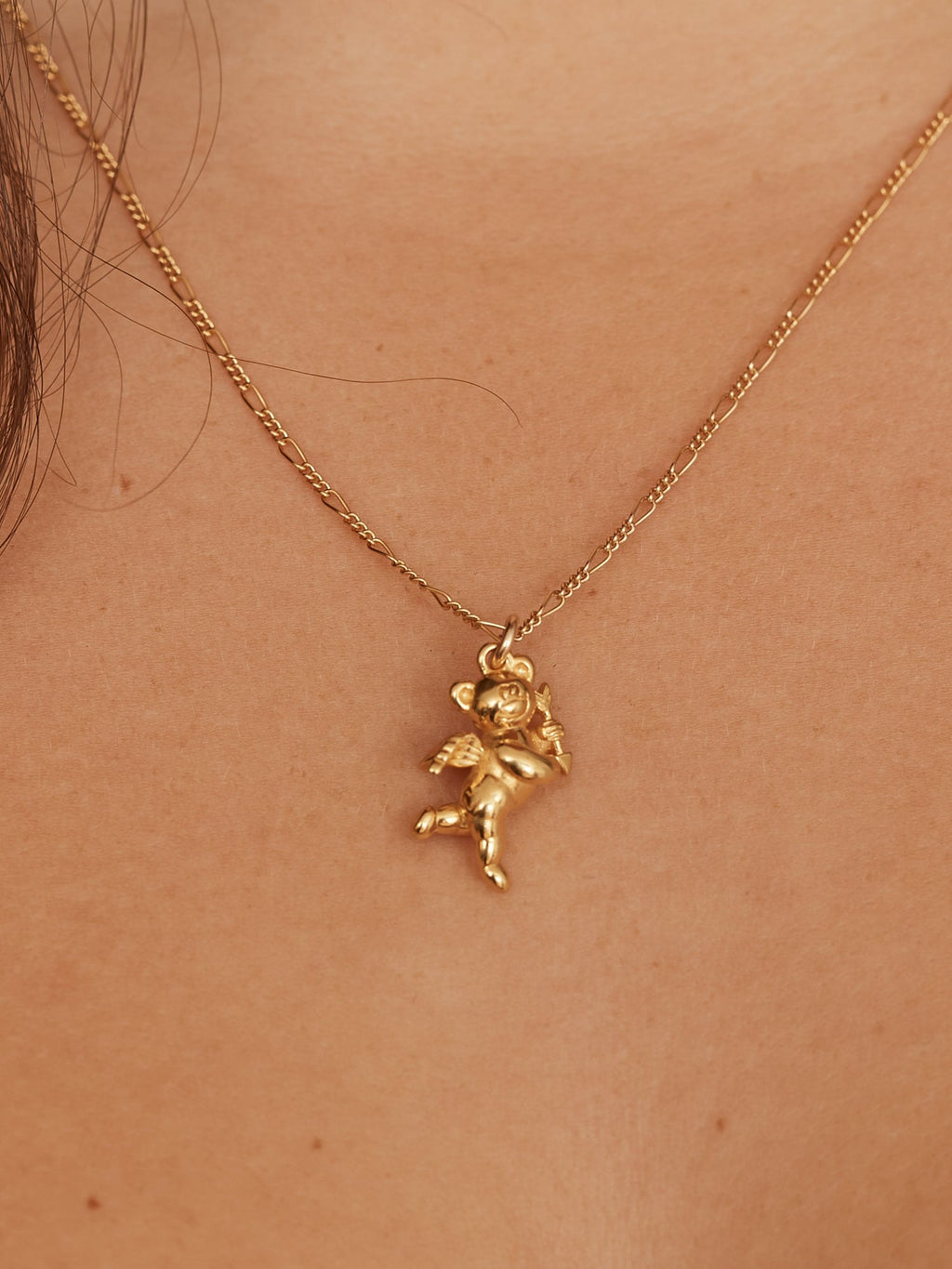 LO x Good Daze Cherub Necklace Gold