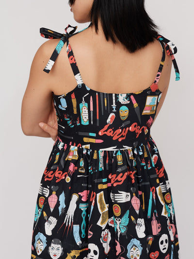 LO x Laura Callaghan Tie Shoulder Dress