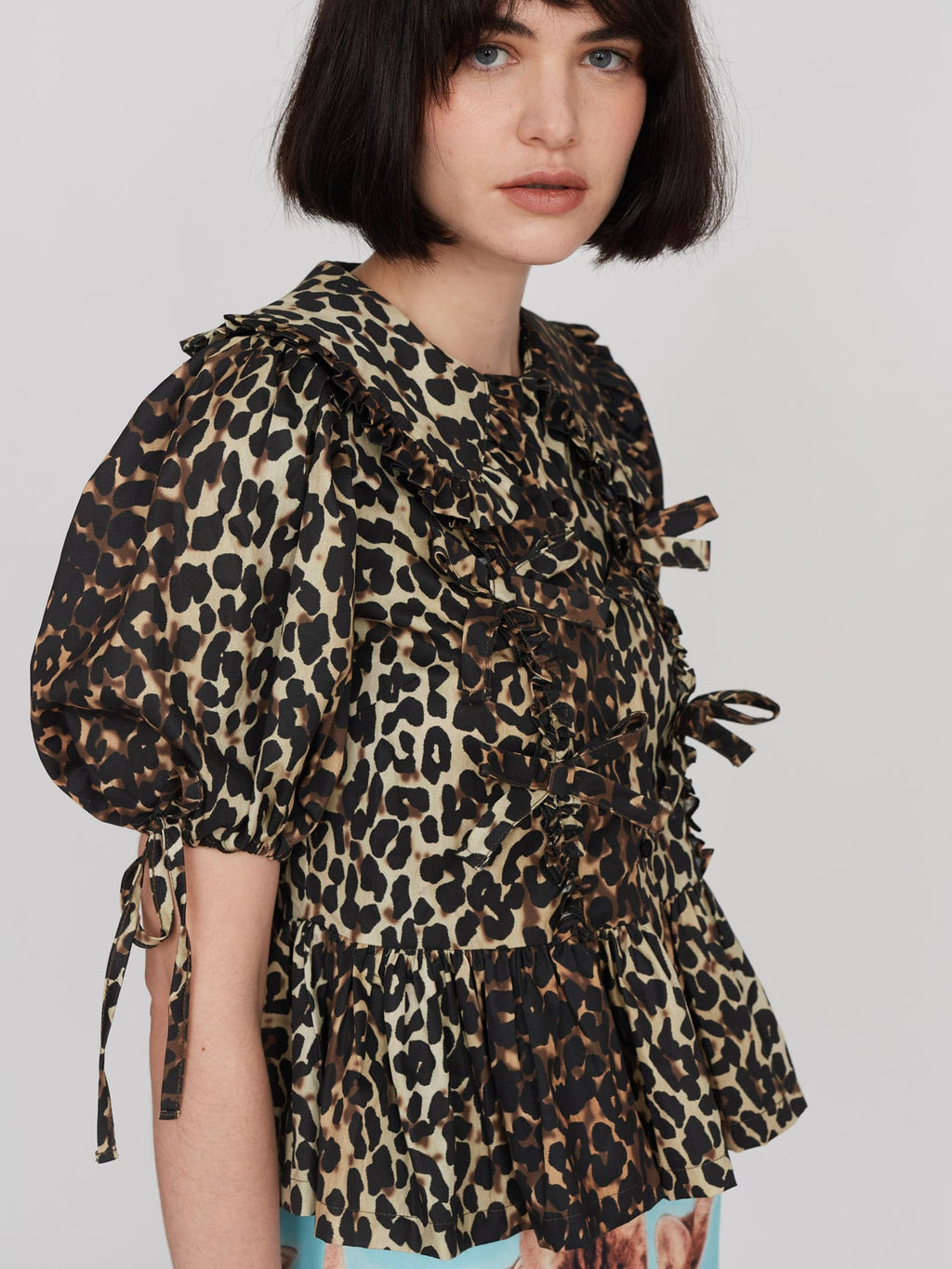 Leopard Smock Top