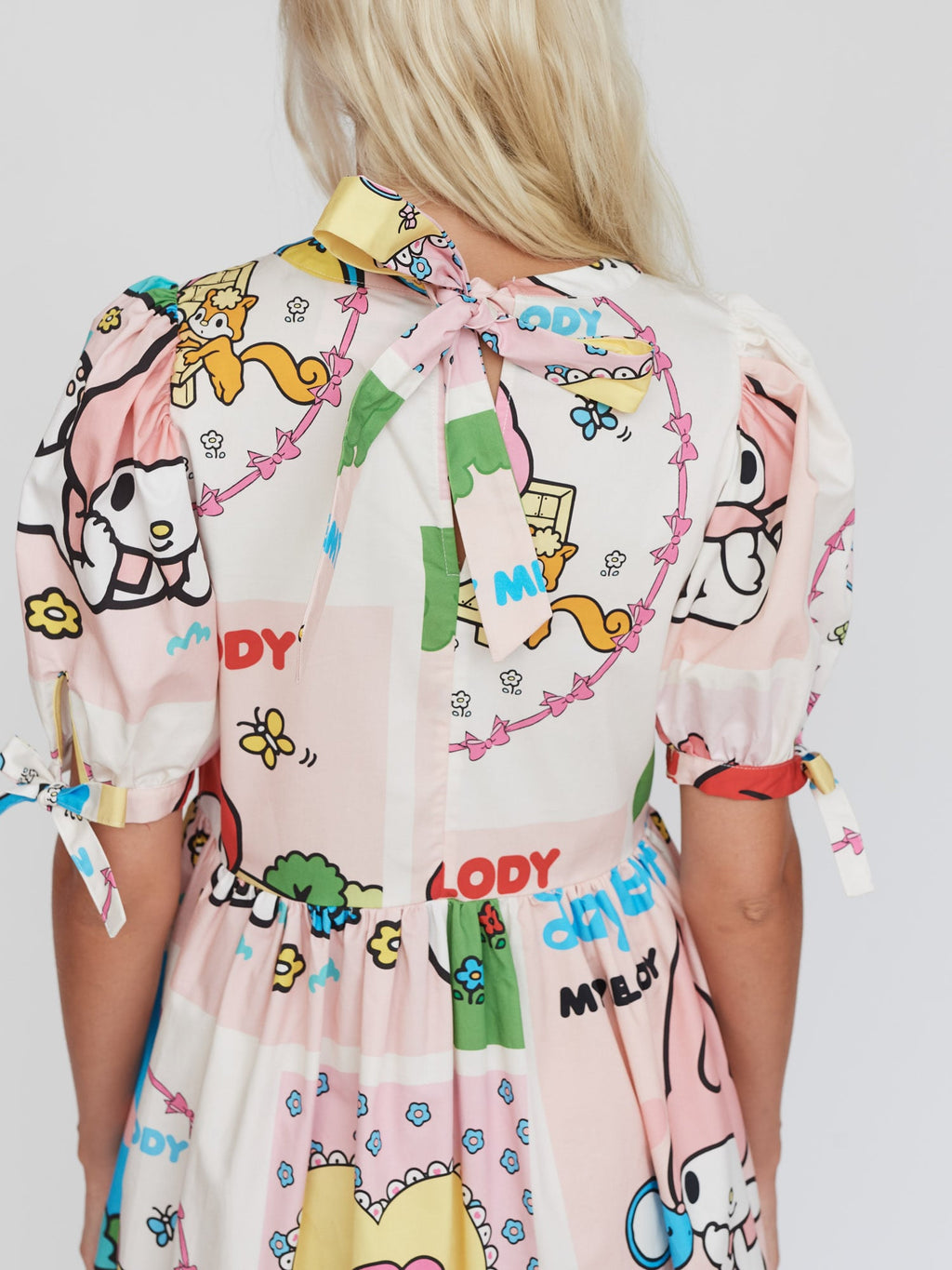 LO - My Melody Patchwork Smock Dress