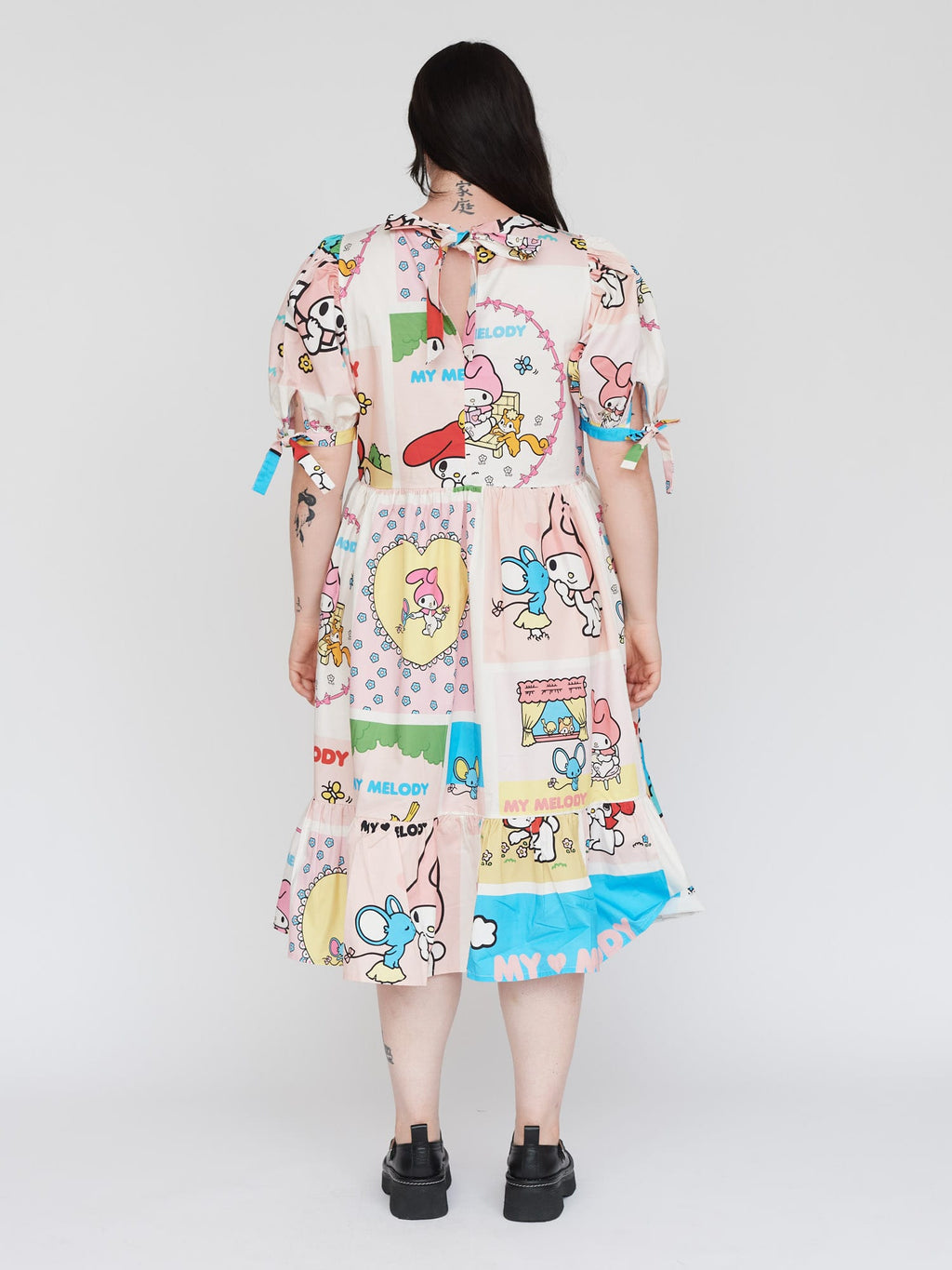 LO - My Melody Patchwork Smock Dress