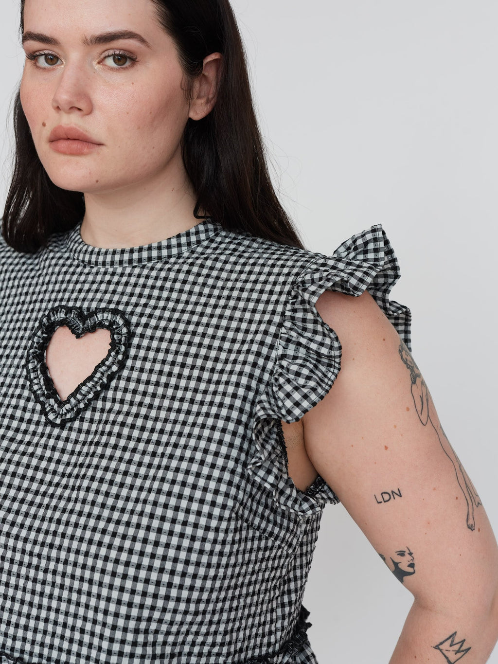 Heartbreaker Gingham Smock Top