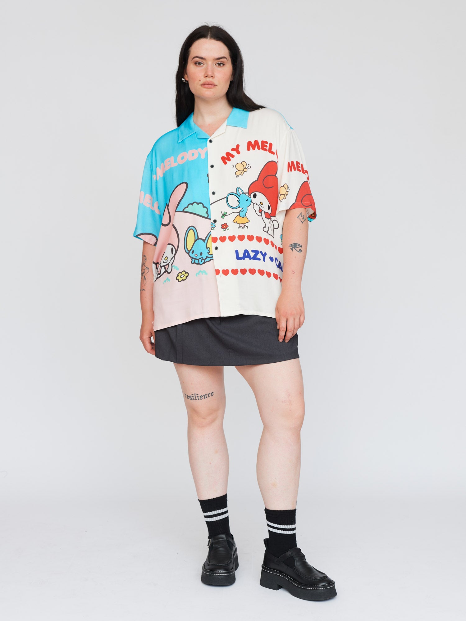 LO - My Melody Patchwork Bowling Shirt secondary-image