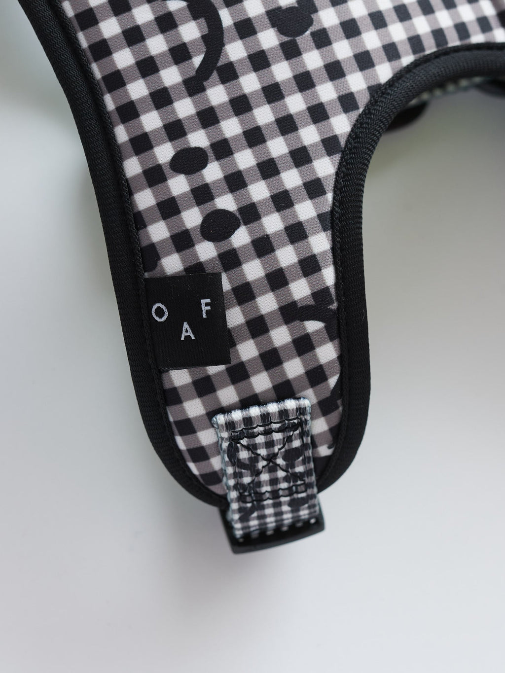 Happy Sad Gingham Dog Harness