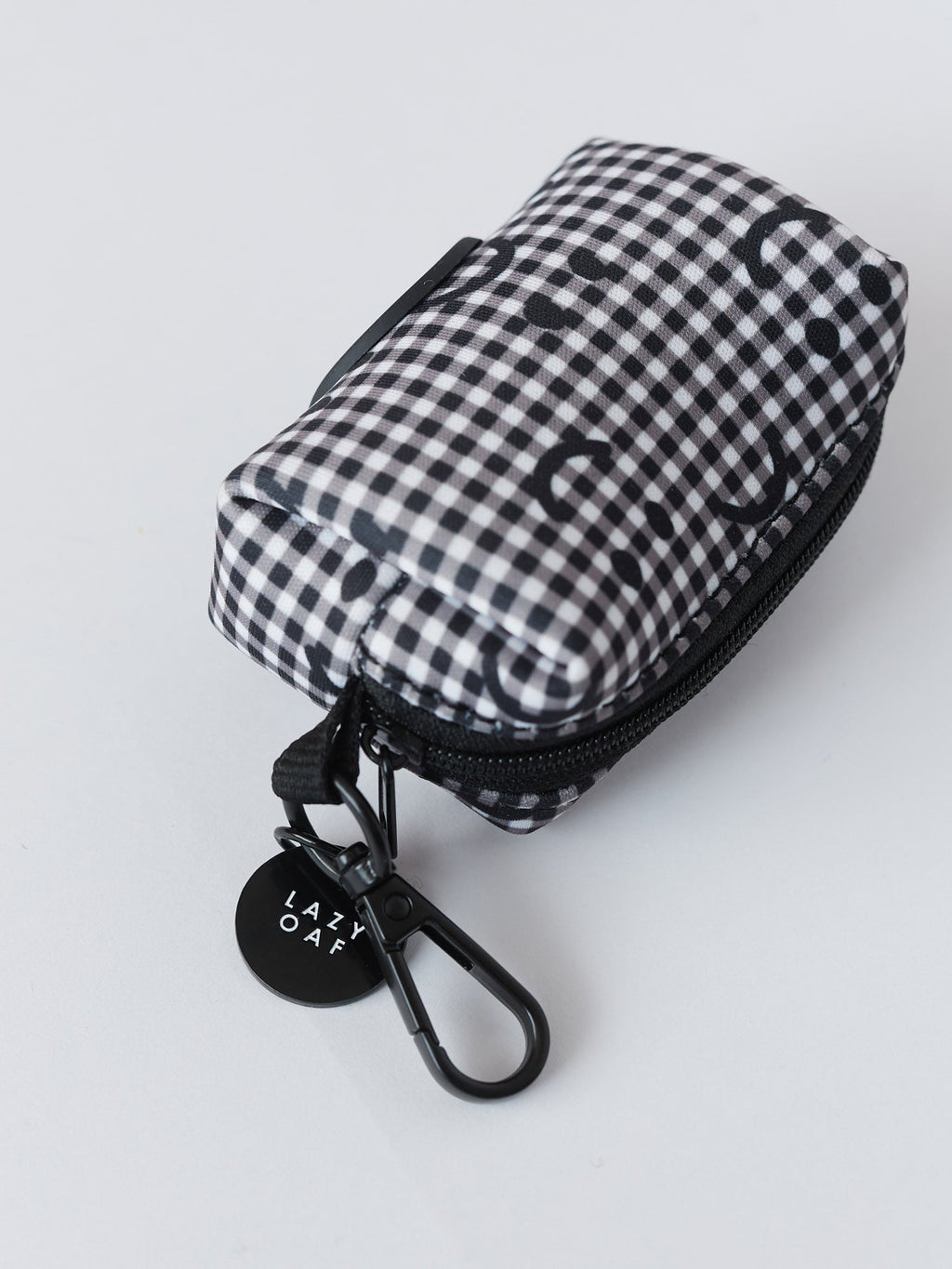 Happy Sad Gingham Dog Poop Bag Holder