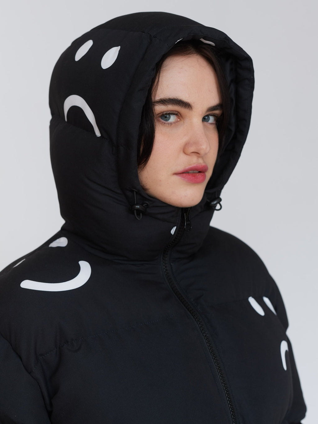 Happy Sad Longline Puffer Coat - SHIPPING FROM 25/11