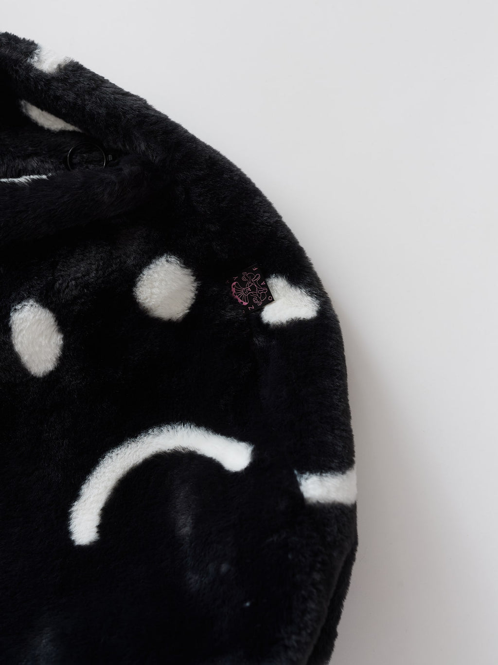 Happy Sad Faux Fur Bag