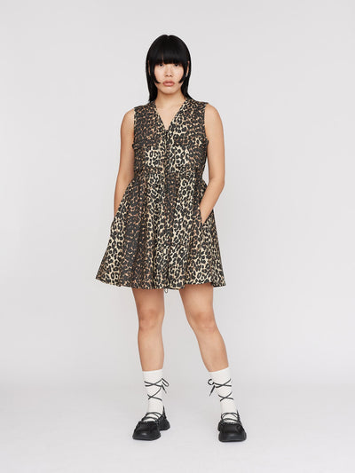 model:Naran wears size S and is 5’9”, Collection-women-dresses, collection-leopard-print