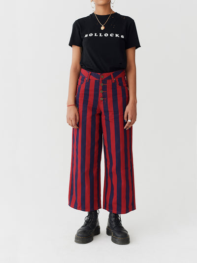 Lazy Oaf Button Up Wide Leg Pants