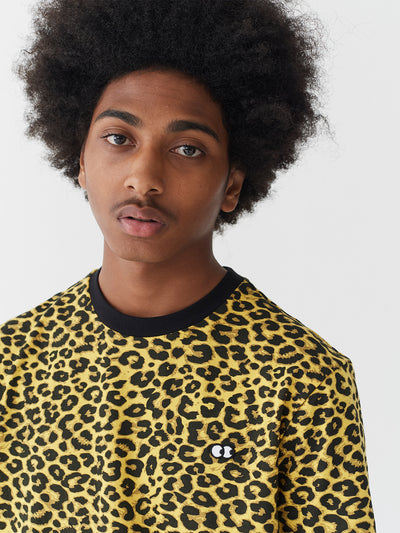 Lazy Oaf Cyber Yellow Leopard Print T-Shirt