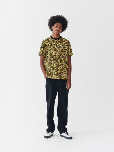 Lazy Oaf Cyber Yellow Leopard Print T-Shirt