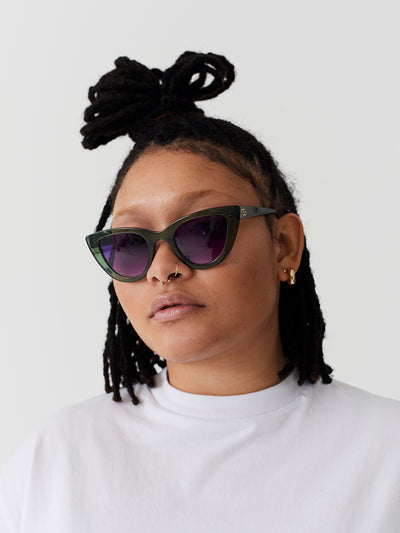 Lazy Oaf Green Dee Dee Sunglasses