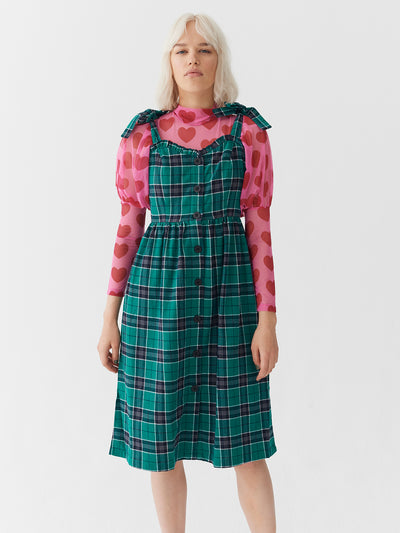 Lazy Oaf Green With Envy Midi Dress