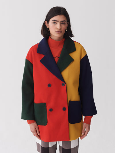 Lazy Oaf Grow Your Own Colour Block Coat