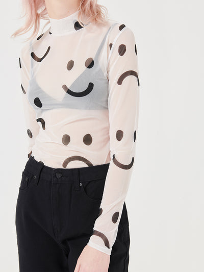 Lazy Oaf Happy Sad Sheer Top