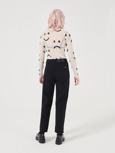 Lazy Oaf Happy Sad Sheer Top