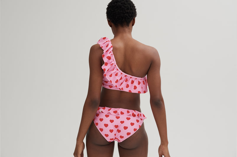 Lazy Oaf Ruffle Heart Bikini Bottoms