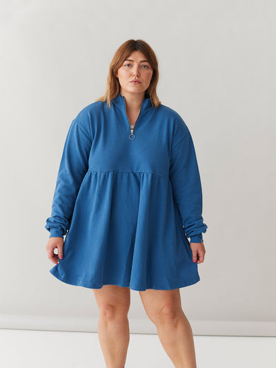 LO Sally Sweater Dress - Blue