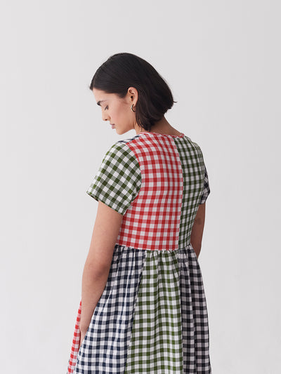 Lazy Oaf Mixed Gingham Check Dress