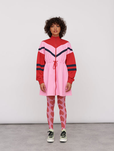 Lazy Oaf No Sweat Pink Sweater Dress