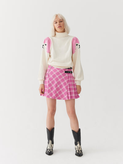 Lazy Oaf Poodle Puff Sleeve Knitted Jumper