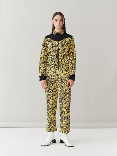 G.E.M. Rodeo Leopard Jumpsuit