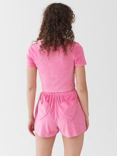 Lazy Oaf Waste Of Time Velour Lounge Shorts